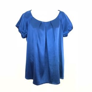 Beautiful Blue satin top by Antonio Melani